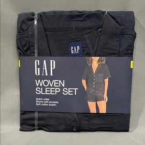 GAP Midnight Black Woven Sleep Set